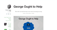 Desktop Screenshot of georgeoughttohelp.com