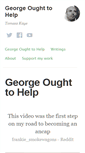 Mobile Screenshot of georgeoughttohelp.com